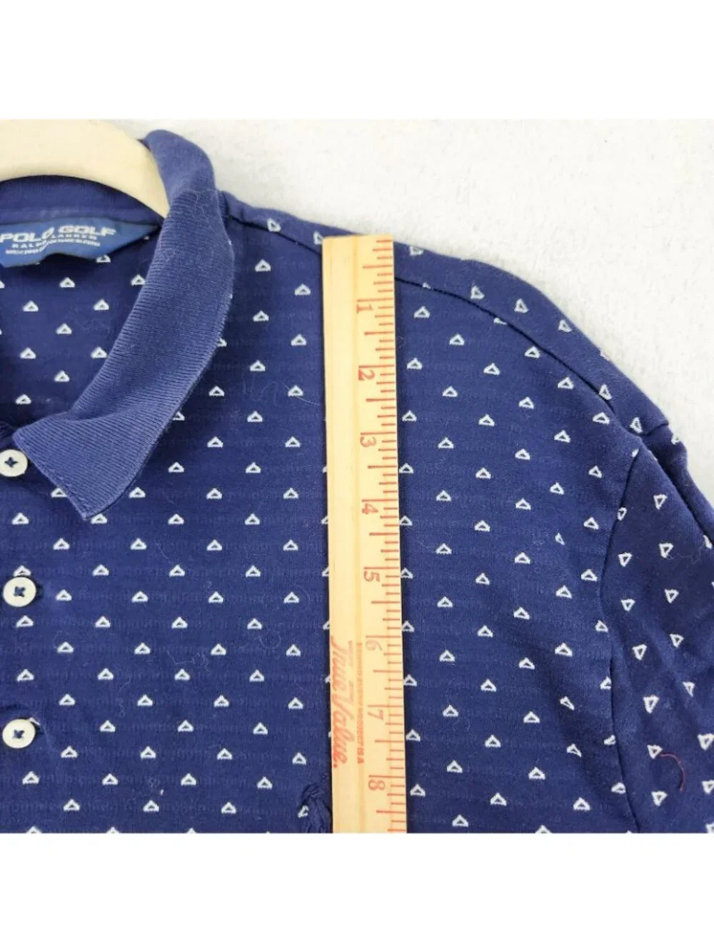 Polo Ralph Lauren Polo Shirt Mens Large Blue Pima Cotton Golf Short Sleeve